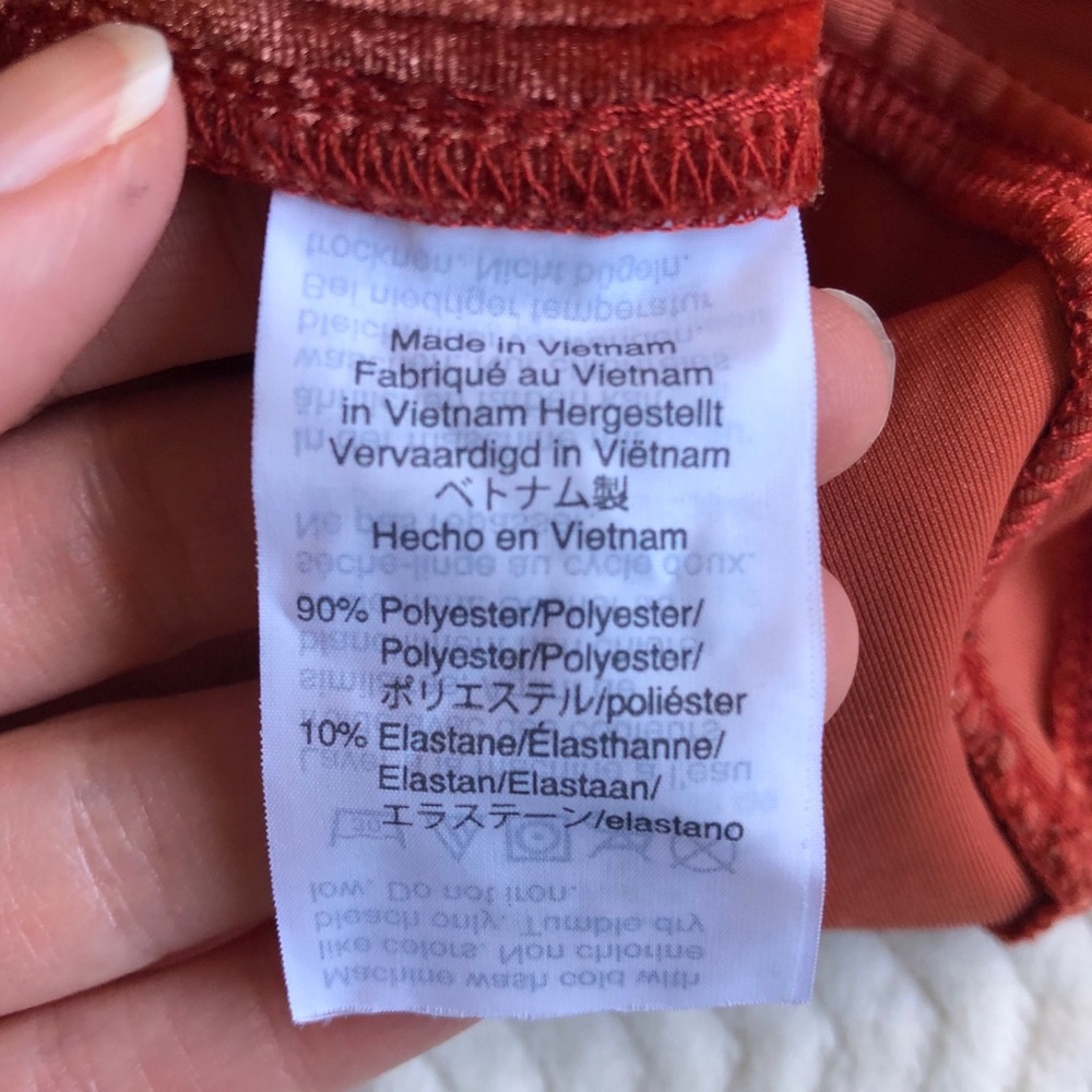 Madewell Orange Velvet Butterfly Top XXS Boxy Fit - Picture 8 of 8